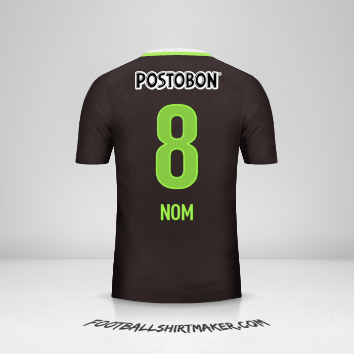 Maillot Atletico Nacional 2016 Extérieur -  nom - 8