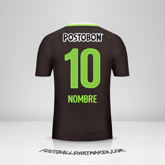 Jersey Atletico Nacional 2016 Visita -  nombre - 10