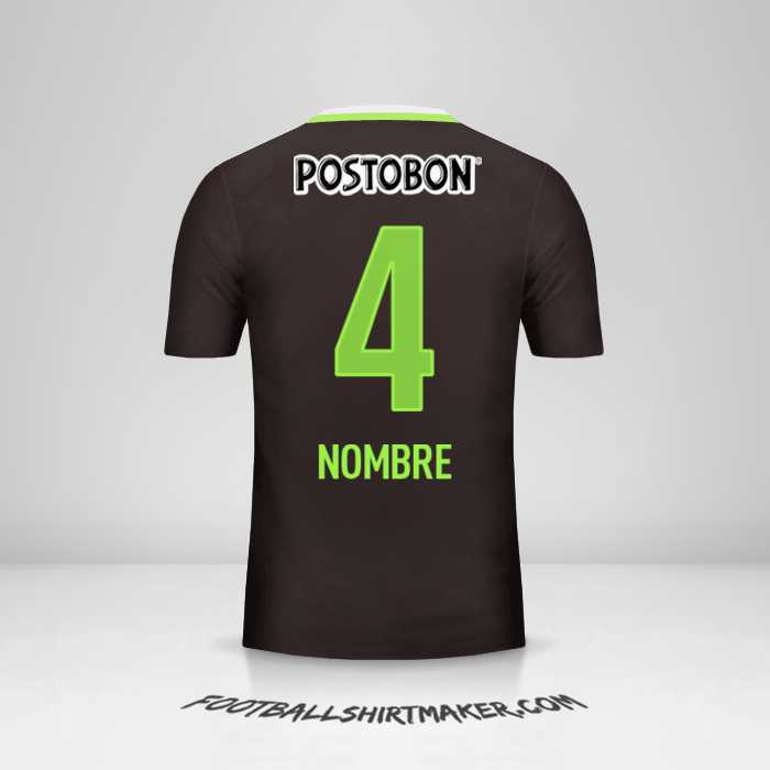Jersey Atletico Nacional 2016 Visita -  nombre - 4