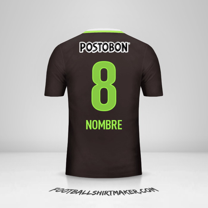 Jersey Atletico Nacional 2016 Visita -  nombre - 8