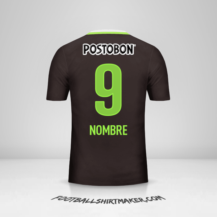 Jersey Atletico Nacional 2016 Visita -  nombre - 9
