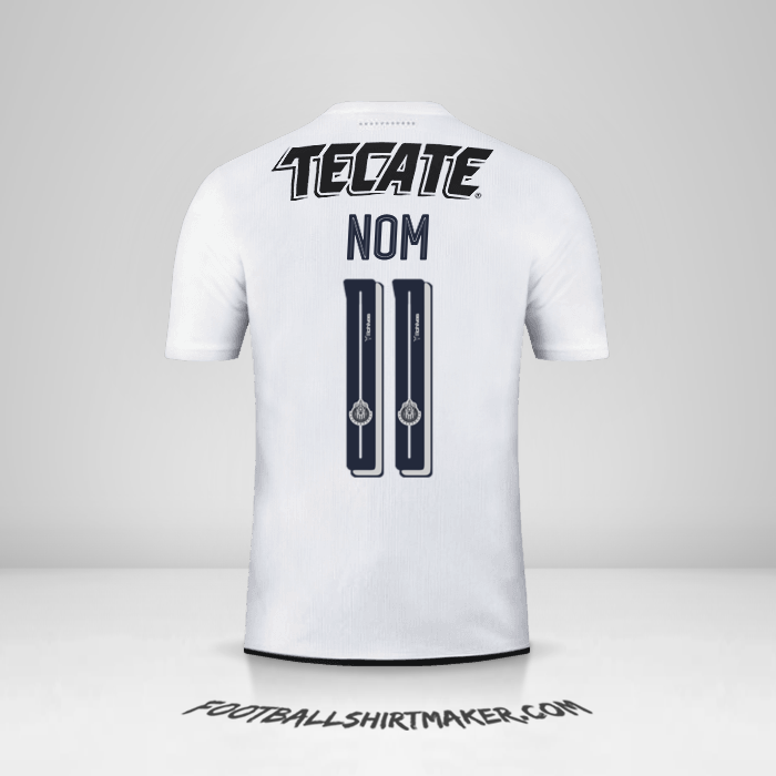 Maillot Guadalajara 2016/17 Extérieur -  nom - 11