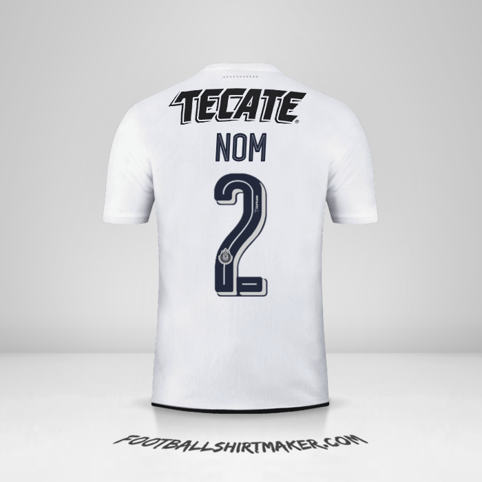 Maillot Guadalajara 2016/17 Extérieur -  nom - 2