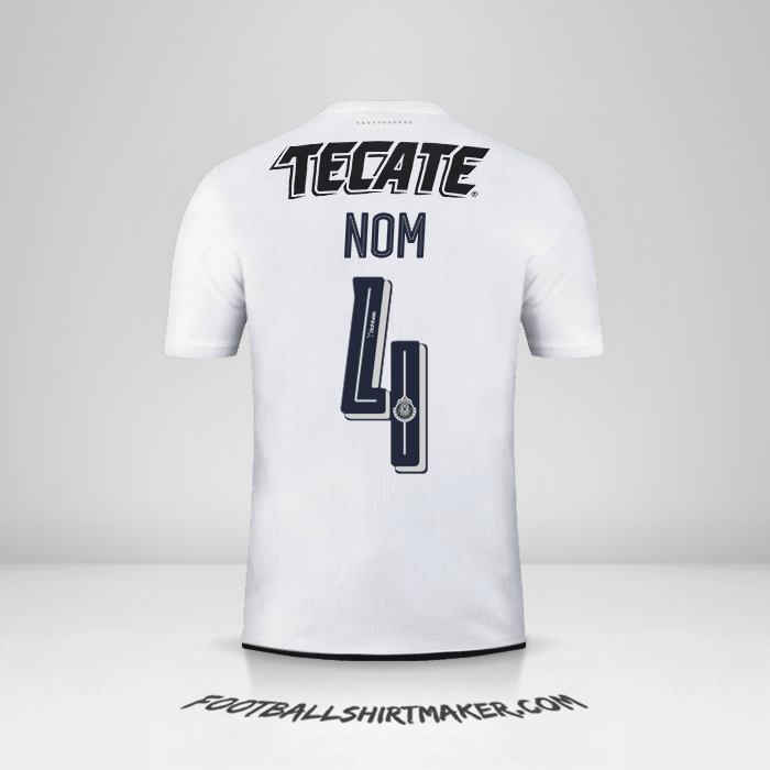 Maillot Guadalajara 2016/17 Extérieur -  nom - 4