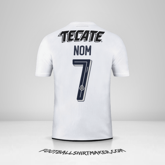 Maillot Guadalajara 2016/17 Extérieur -  nom - 7