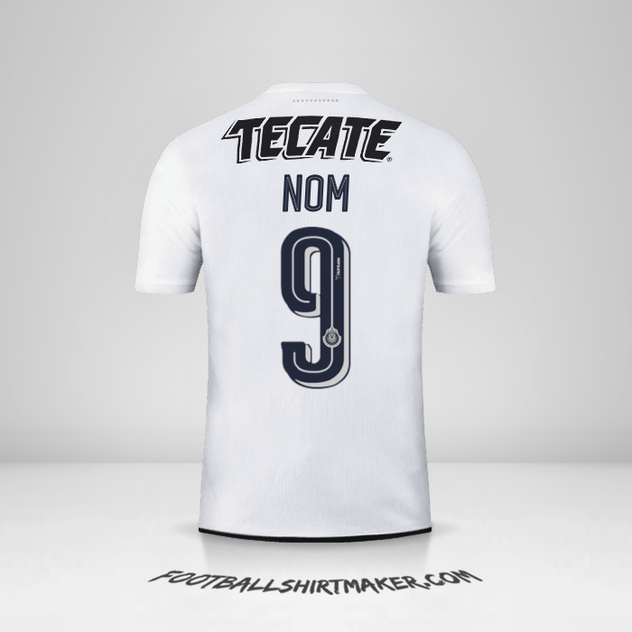 Maillot Guadalajara 2016/17 Extérieur -  nom - 9