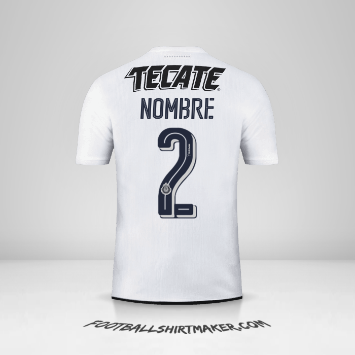 Camiseta Guadalajara 2016/17 Visita -  nombre - 2