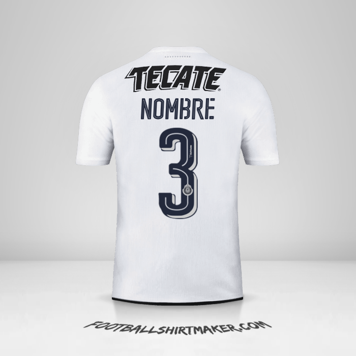 Jersey Guadalajara 2016/17 Visita -  nombre - 3