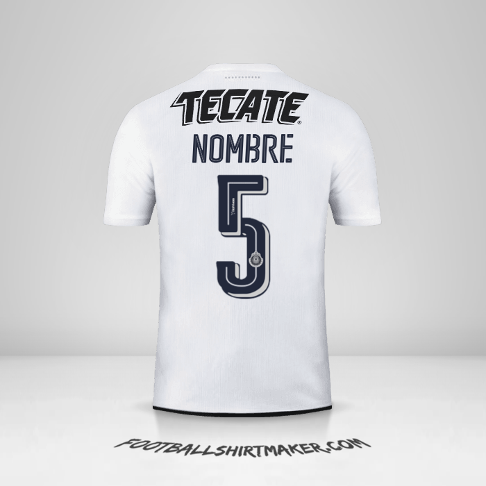 Jersey Guadalajara 2016/17 Visita -  nombre - 5