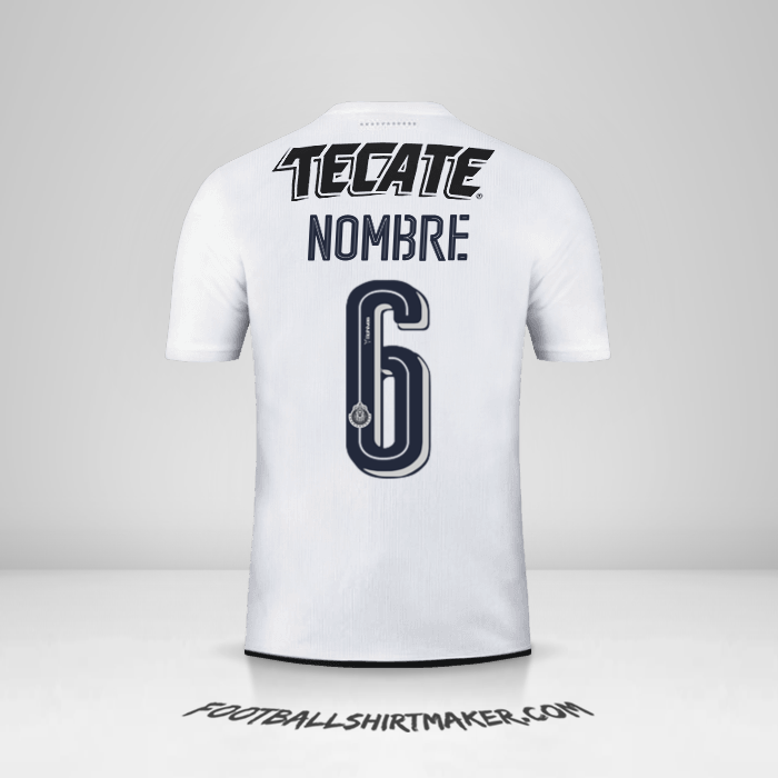 Jersey Guadalajara 2016/17 Visita -  nombre - 6