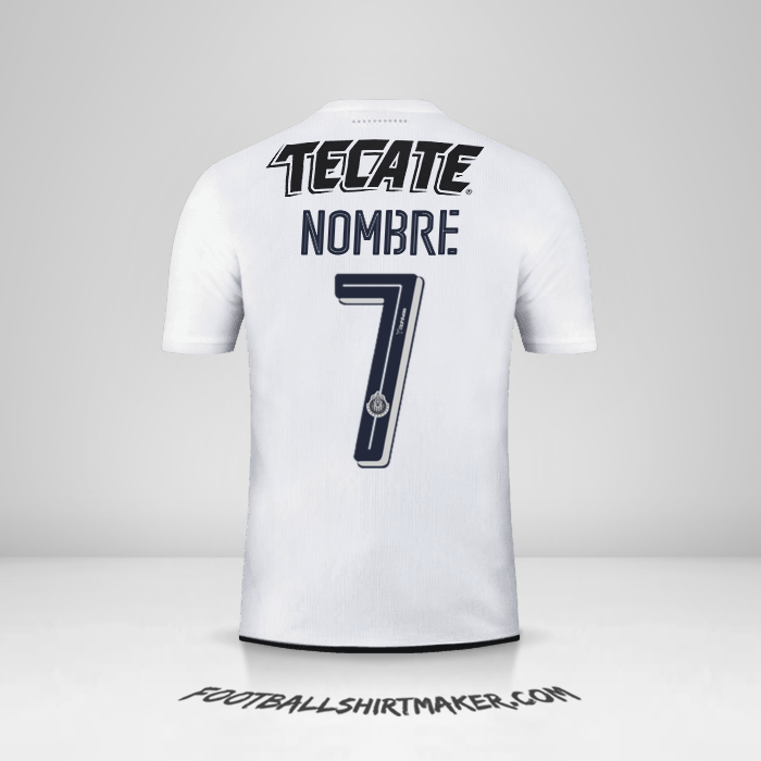 Camiseta Guadalajara 2016/17 Visita -  nombre - 7