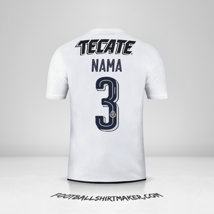 Jersey Guadalajara 2016/17 Alternatif -  nama - 3