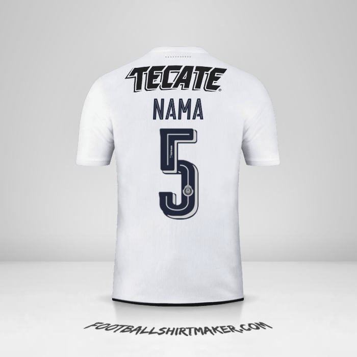 Jersey Guadalajara 2016/17 Alternatif -  nama - 5