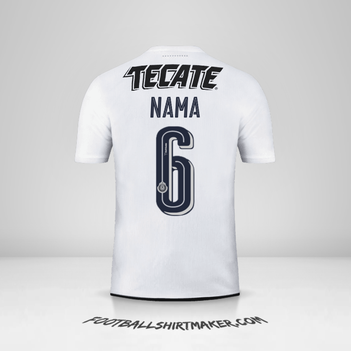 Jersey Guadalajara 2016/17 Alternatif -  nama - 6