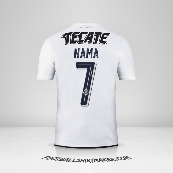 Jersey Guadalajara 2016/17 Alternatif -  nama - 7