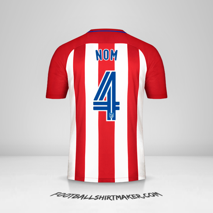 Maillot Atletico Madrid 2016/17 -  nom - 4