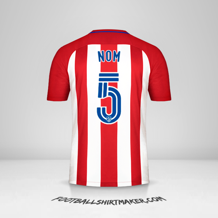 Maillot Atletico Madrid 2016/17 -  nom - 5
