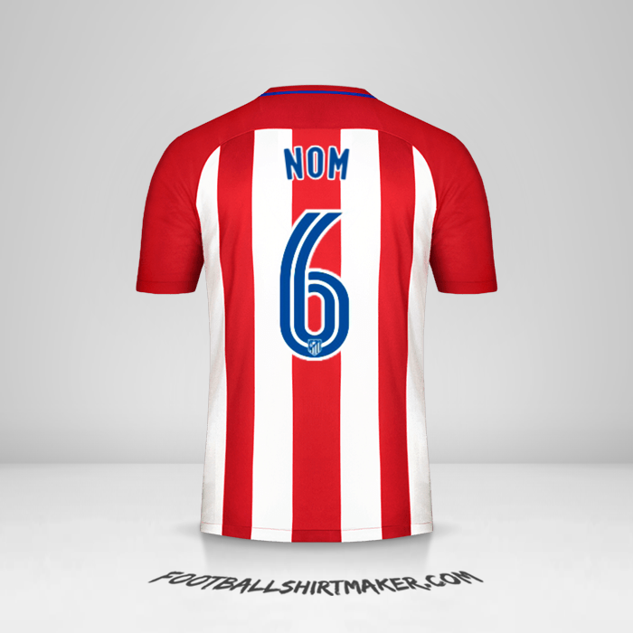 Maillot Atletico Madrid 2016/17 -  nom - 6