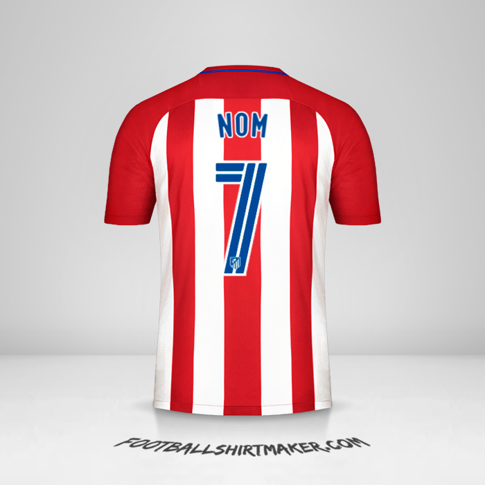 Maillot Atletico Madrid 2016/17 -  nom - 7