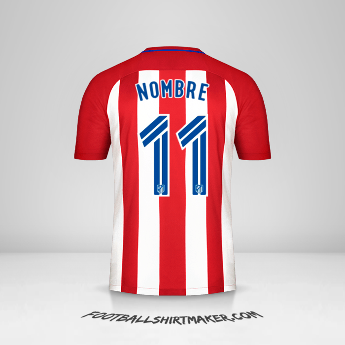 Jersey Atletico Madrid 2016/17 -  nombre - 11