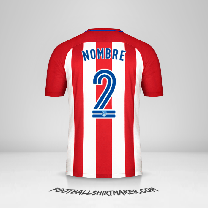 Jersey Atletico Madrid 2016/17 -  nombre - 2