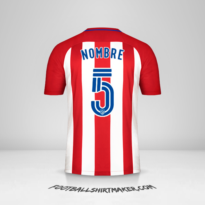 Camiseta Atletico Madrid 2016/17 -  nombre - 5