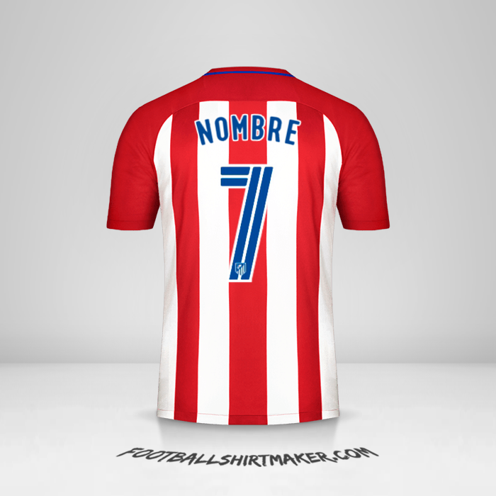 Jersey Atletico Madrid 2016/17 -  nombre - 7