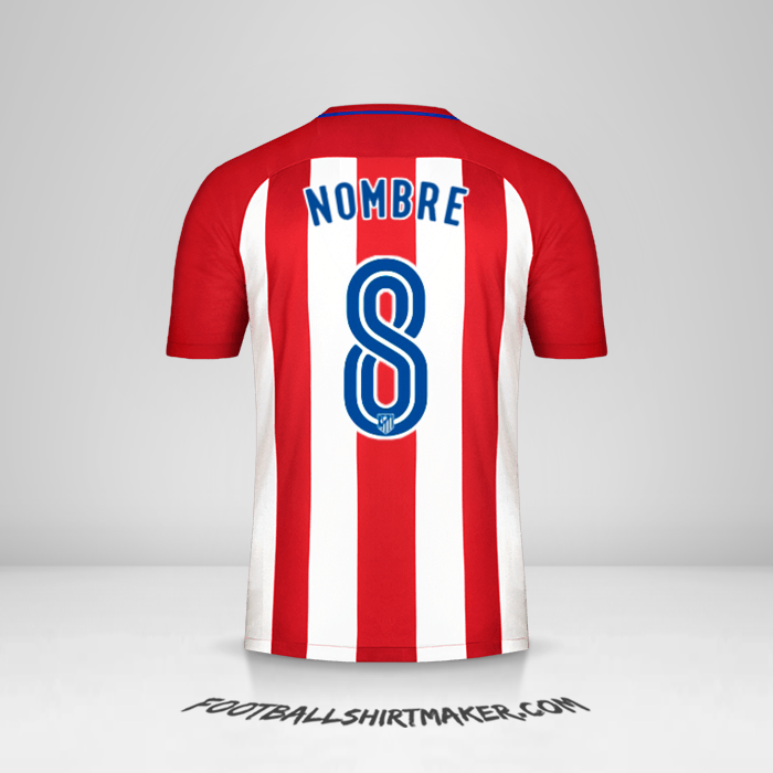 Jersey Atletico Madrid 2016/17 -  nombre - 8