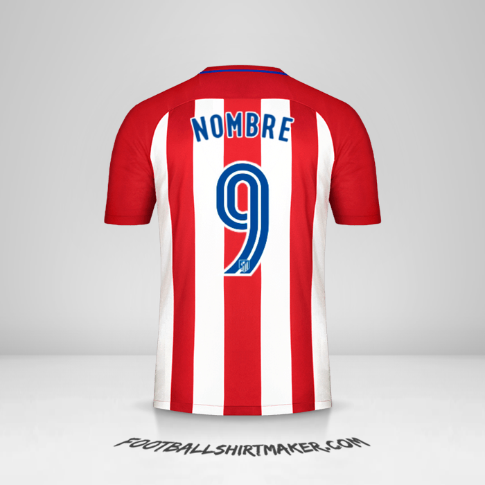 Jersey Atletico Madrid 2016/17 -  nombre - 9
