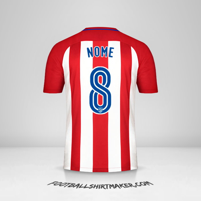 Camisola Atletico Madrid 2016/17 -  nome - 8