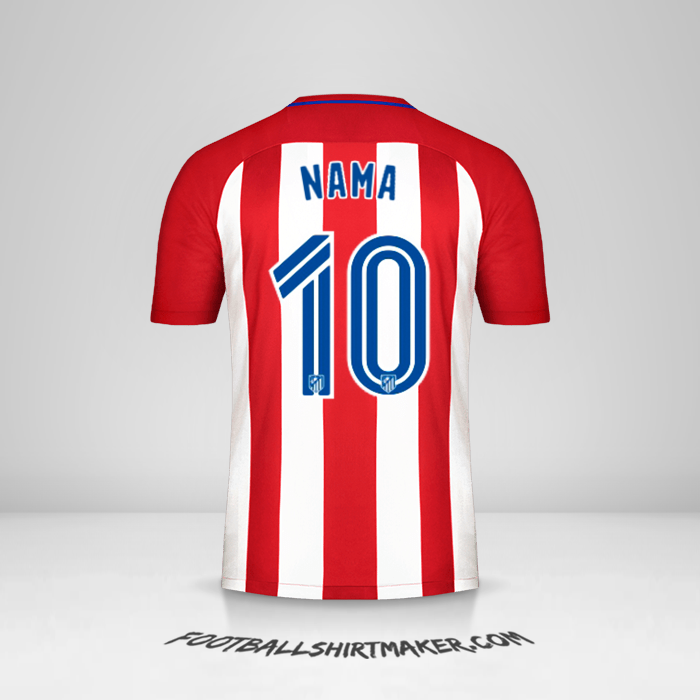 Jersey Atletico Madrid 2016/17 -  nama - 10