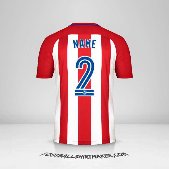 Shirt Atletico Madrid 2016/17 -  name - 2