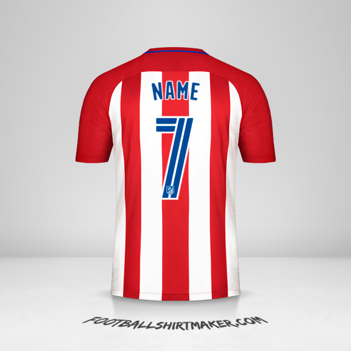 Shirt Atletico Madrid 2016/17 -  name - 7