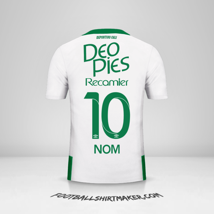 Maillot Deportivo Cali 2016 Extérieur -  nom - 10