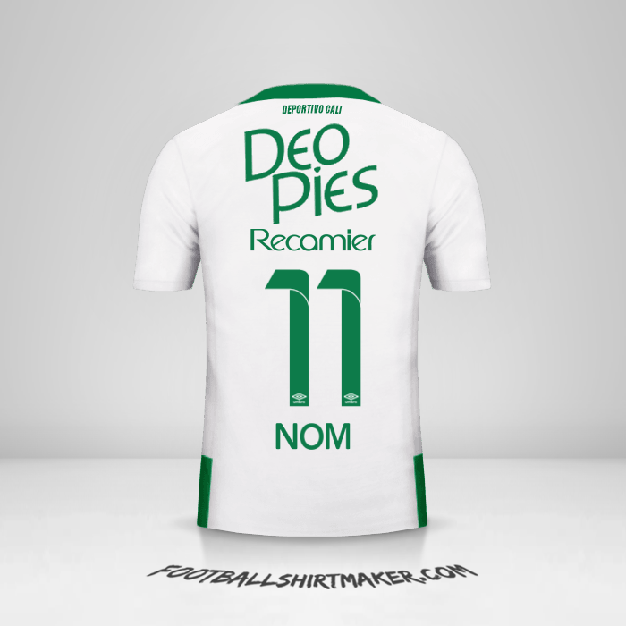 Maillot Deportivo Cali 2016 Extérieur -  nom - 11