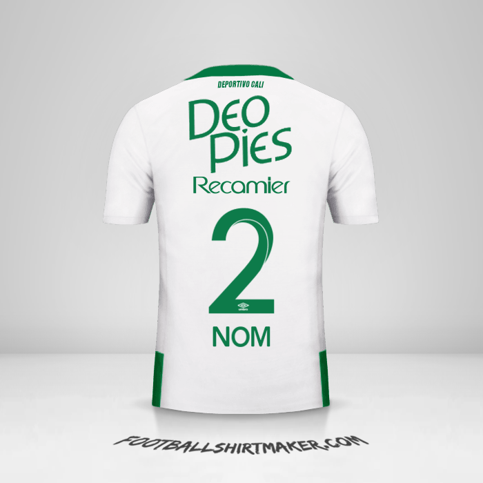 Maillot Deportivo Cali 2016 Extérieur -  nom - 2