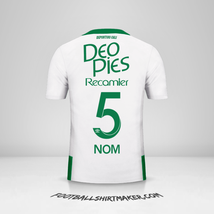 Maillot Deportivo Cali 2016 Extérieur -  nom - 5