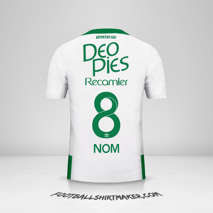 Maillot Deportivo Cali 2016 Extérieur -  nom - 8