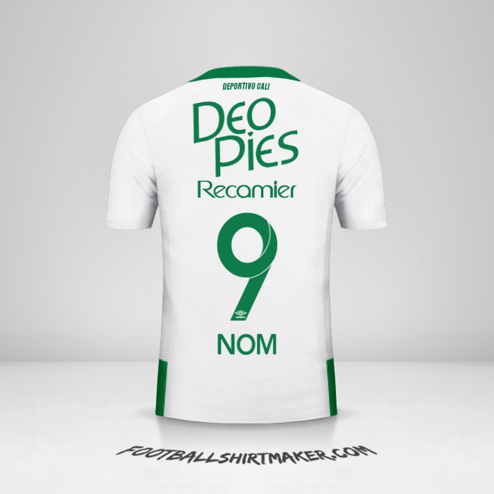 Maillot Deportivo Cali 2016 Extérieur -  nom - 9