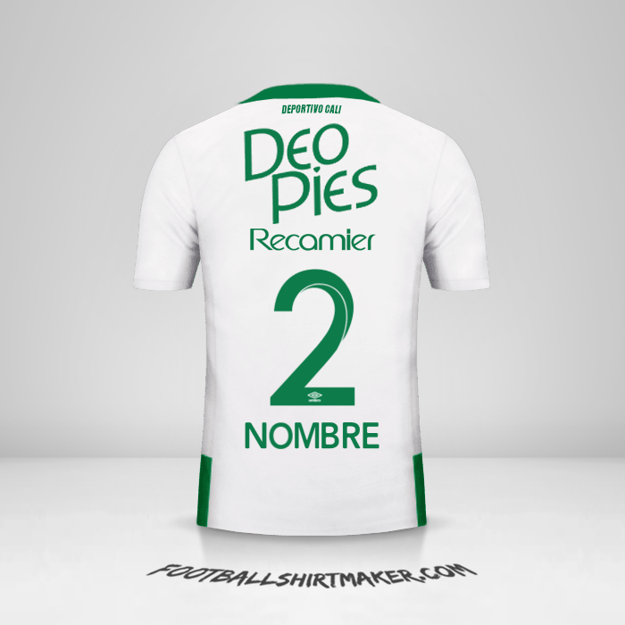 Camiseta Deportivo Cali 2016 Visita -  nombre - 2
