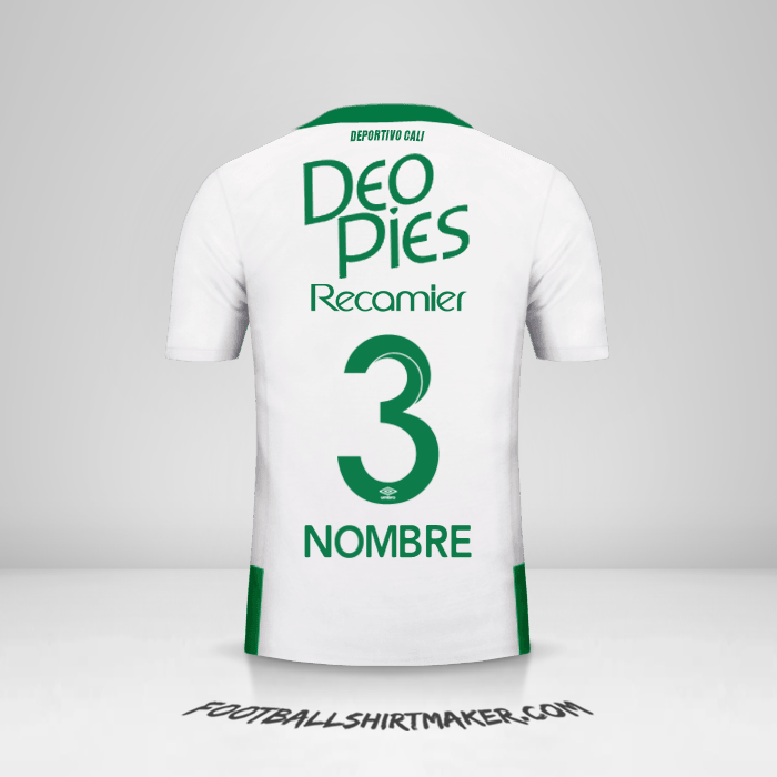 Jersey Deportivo Cali 2016 Visita -  nombre - 3
