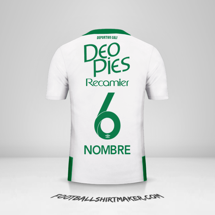 Camiseta Deportivo Cali 2016 Visita -  nombre - 6