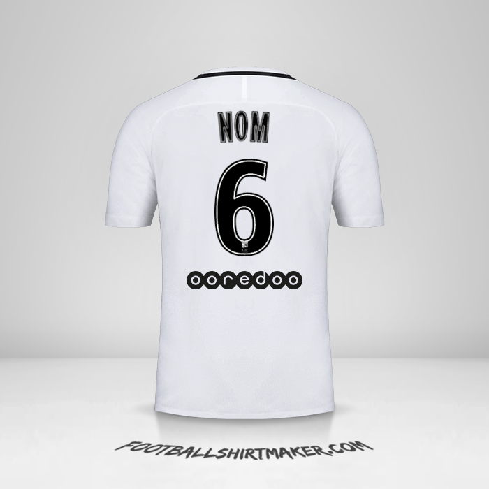 Maillot Paris Saint Germain 2016/17 Troisième -  nom - 6