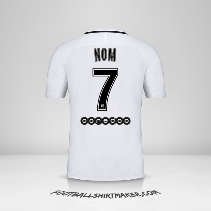 Maillot Paris Saint Germain 2016/17 Troisième -  nom - 7