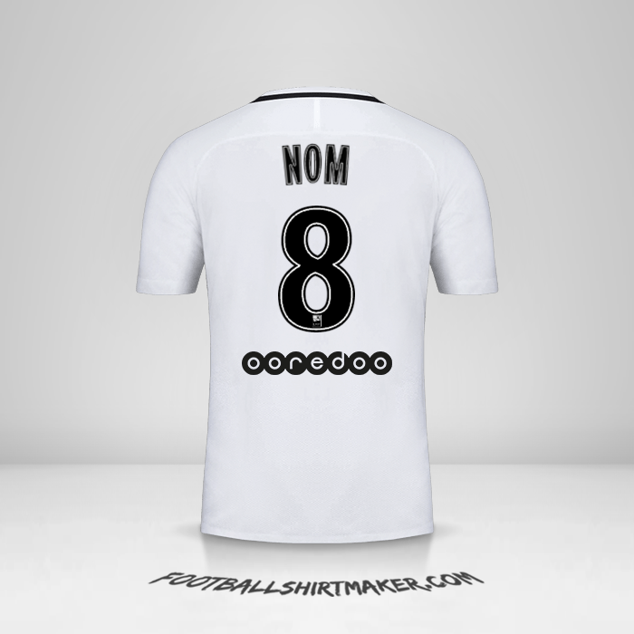 Maillot Paris Saint Germain 2016/17 Troisième -  nom - 8