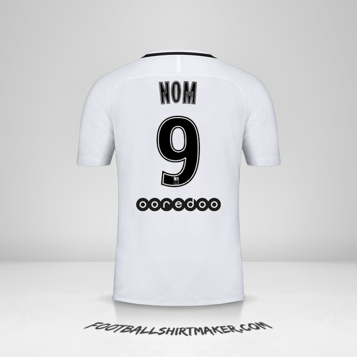 Maillot Paris Saint Germain 2016/17 Troisième -  nom - 9