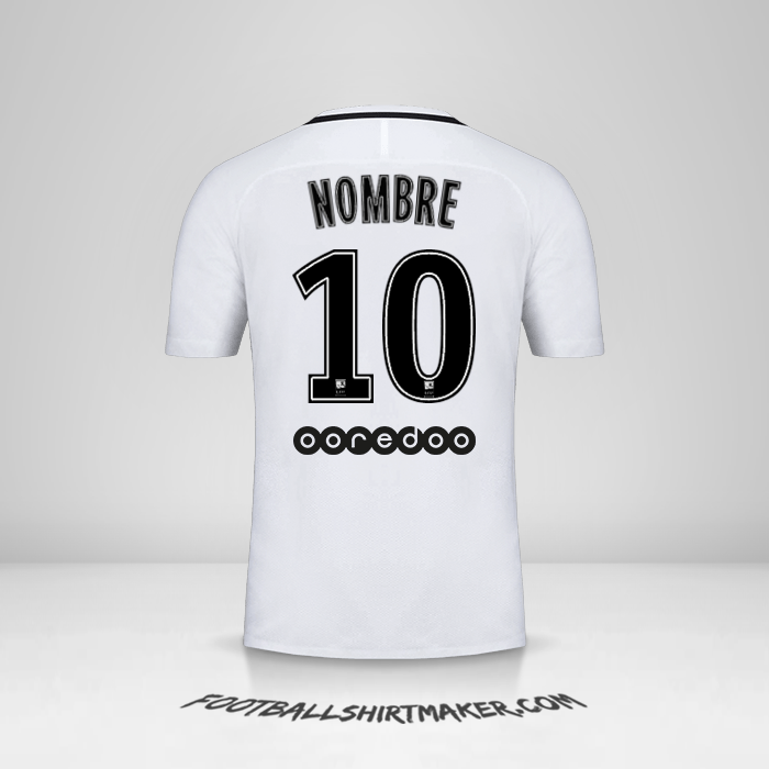 Jersey Paris Saint Germain 2016/17 Tercera -  nombre - 10