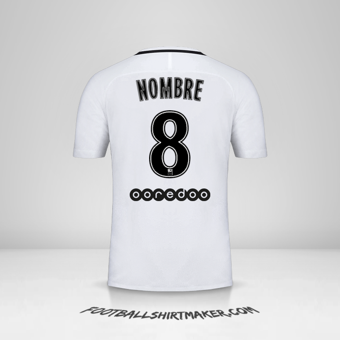 Jersey Paris Saint Germain 2016/17 Tercera -  nombre - 8