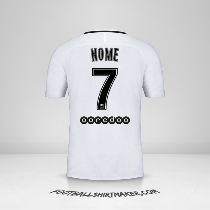 Camisa Paris Saint Germain 2016/17 Terceira -  nome - 7
