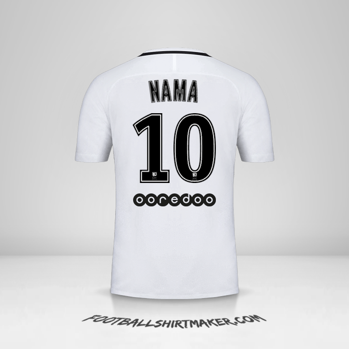 Jersey Paris Saint Germain 2016/17 Ketiga -  nama - 10